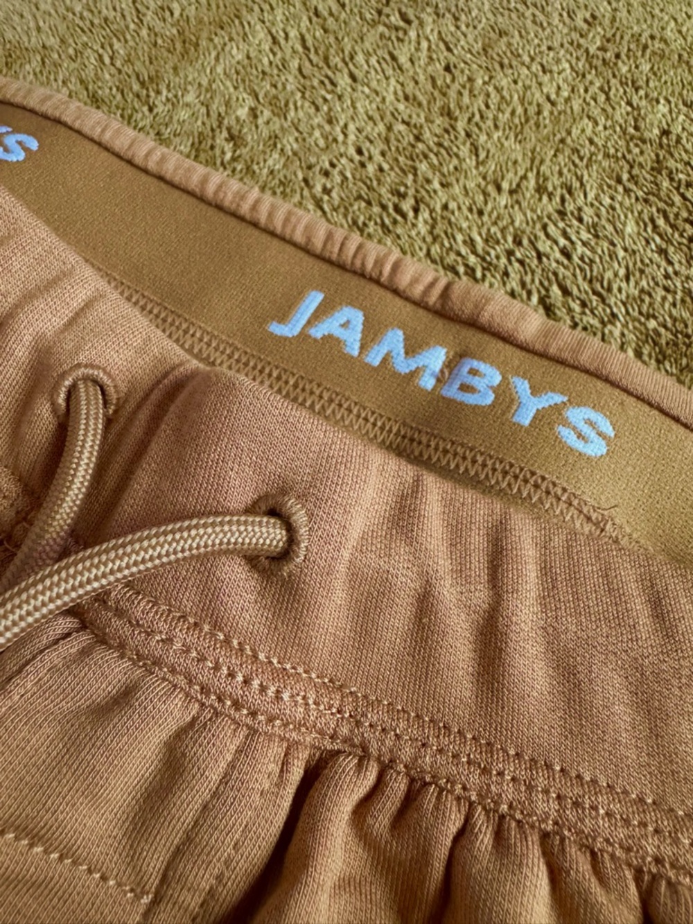 Jambys Drawstring Lounge Pants in Camel